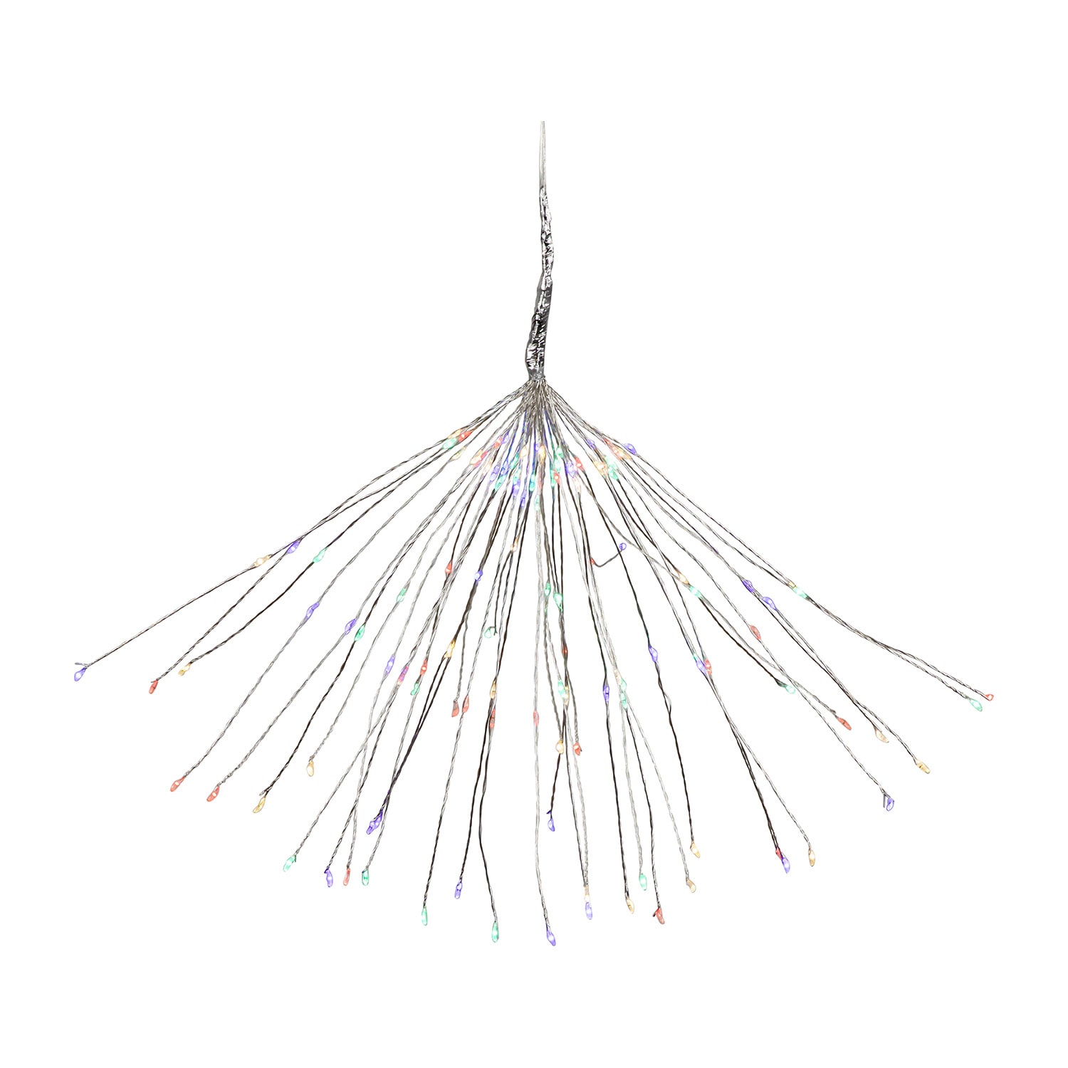Northlight 20" Led Firework Silver Branch Decoration Multi-Color String Lights