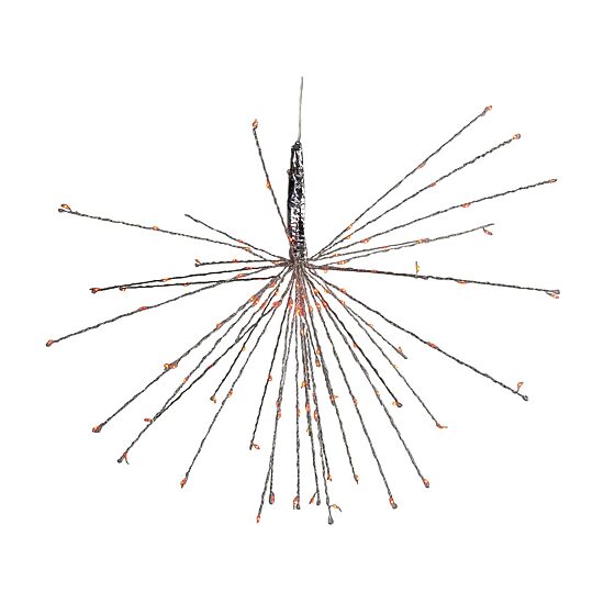 Northlight 20" Led Firework Silver Branch Decoration Red String Lights