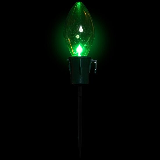 Northlight Multi-Color Jumbo C7 Bulb Marker Lawn Stakes 4-pc. Christmas Pathway Light