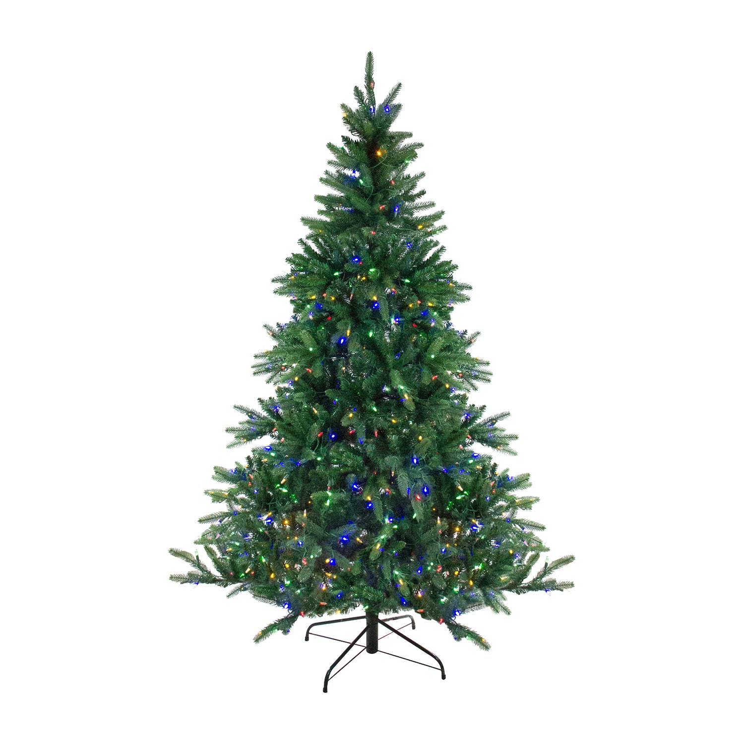 Northlight Medium Instant-Connect Noble Artificial Dual Led Lights 6 1/2 Foot Pre-Lit Fir Christmas Tree