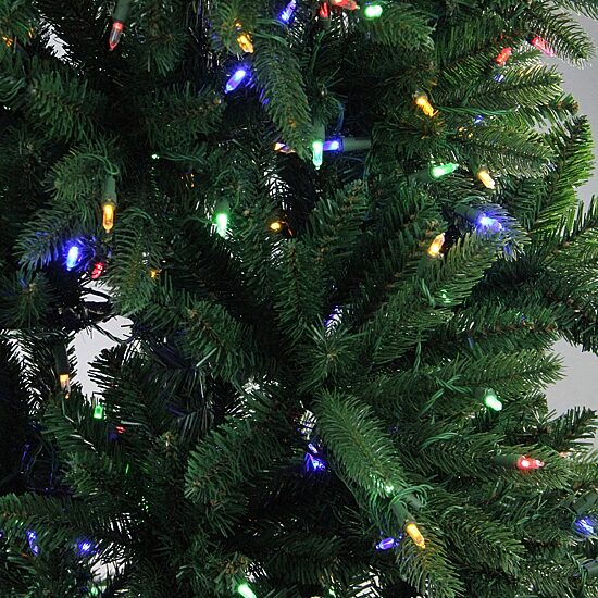 Northlight Medium Instant-Connect Noble Artificial Dual Led Lights 6 1/2 Foot Pre-Lit Fir Christmas Tree