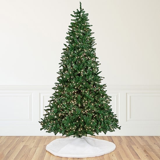Northlight Twin Falls Artificial Clear Lights 9 Foot Pre-Lit Pine Christmas Tree