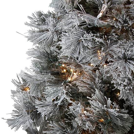Northlight Black Spruce Artificial Clear Led Lights 7 1/2 Foot Pre-Lit Christmas Tree