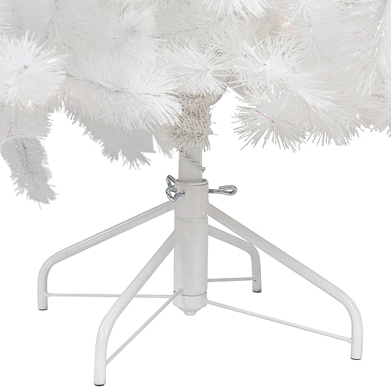 Northlight White Alaskan Artificial  Warm White Led Lights 6 1/2 Foot Pre-Lit Pine Christmas Tree