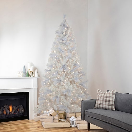 Northlight Seneca White Spruce Artificial  Dual Function Led Lights 6 1/2 Foot Pre-Lit Christmas Tree