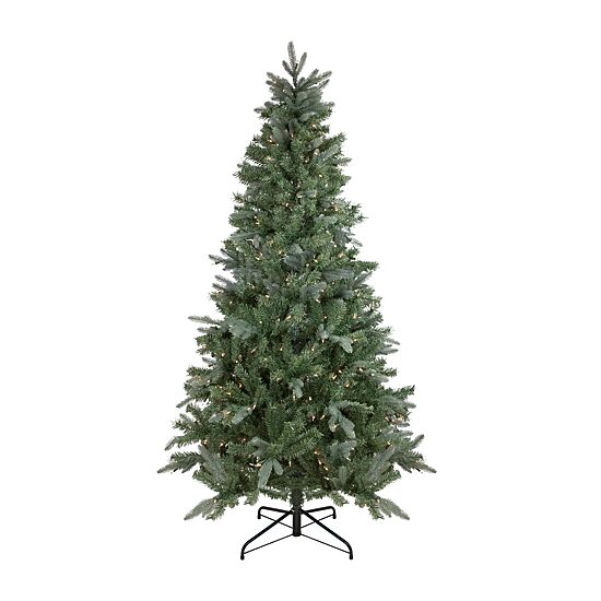 Northlight Granville Fraser Slim Artificial  Clear Lights 7 1/2 Foot Pre-Lit Fir Christmas Tree