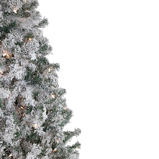 Northlight Slim Artificial  Clear Lights 6 Foot Pre-Lit Pine Christmas Tree