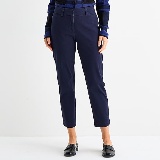 Liz Claiborne Emma Womens Slim Mid Rise Ankle Pant