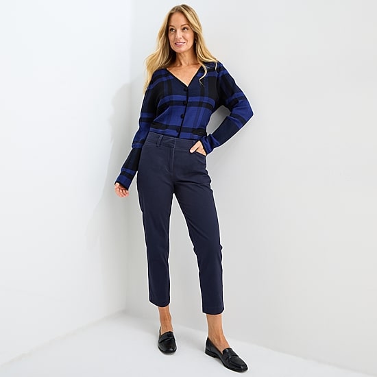 Liz Claiborne Emma Womens Slim Mid Rise Ankle Pant