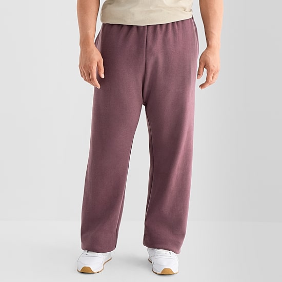 Xersion Quick Dry Cotton Blend Fleece Mens Straight Regular Fit Big and Tall Workout Pant