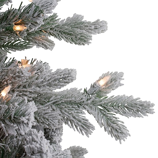 Northlight Saratoga Spruce Artificial In Pot Clear Lights 4 Foot Pre-Lit Christmas Tree
