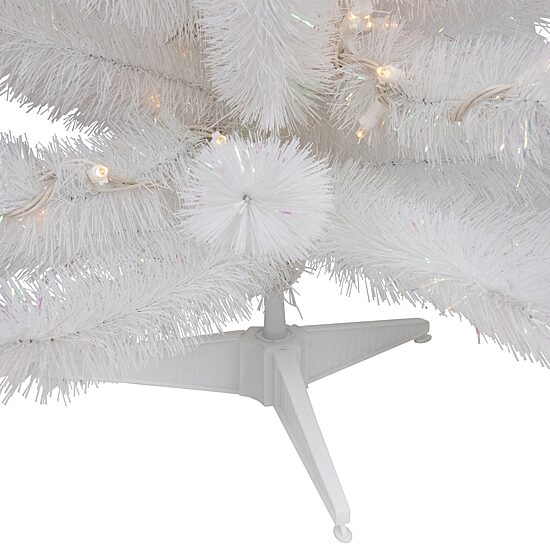 Northlight White Alaskan Artificial  Warm White Led Lights 3 Foot Pre-Lit Pine Christmas Tree