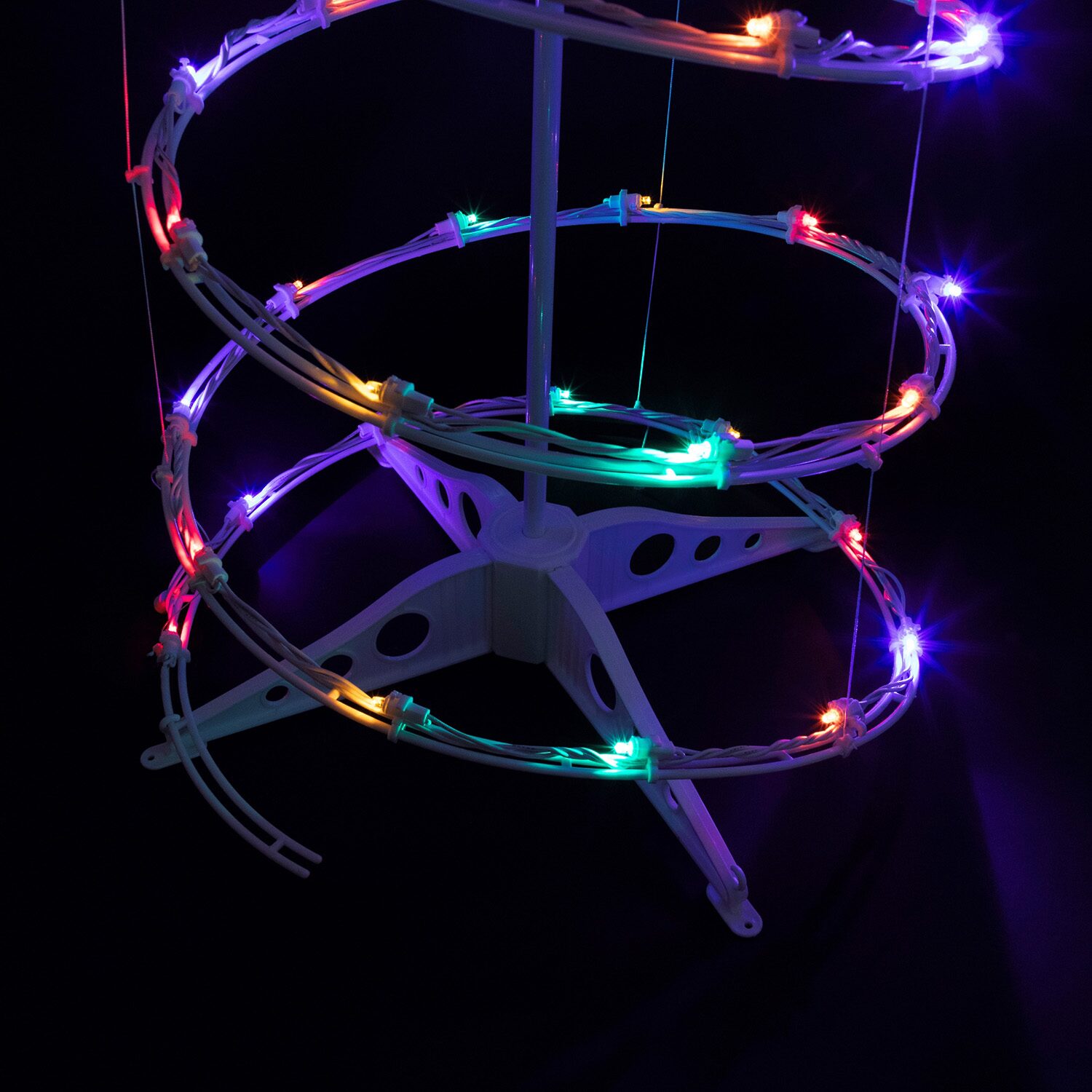 Northlight 6ft Led Lighted Spiral Cone Tree  Multi Lights Christmas Yard Art
