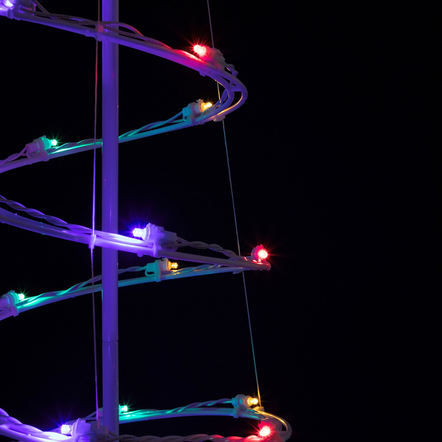 Northlight 6ft Led Lighted Spiral Cone Tree  Multi Lights Christmas Yard Art