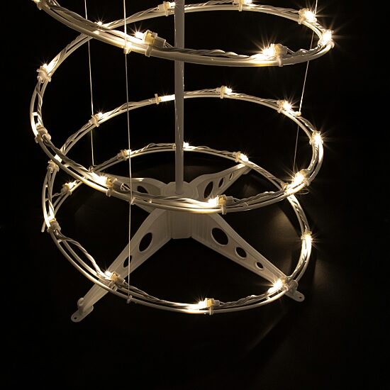 Northlight 6ft Led Lighted Spiral Cone Tree  Warm White Lights Christmas Yard Art