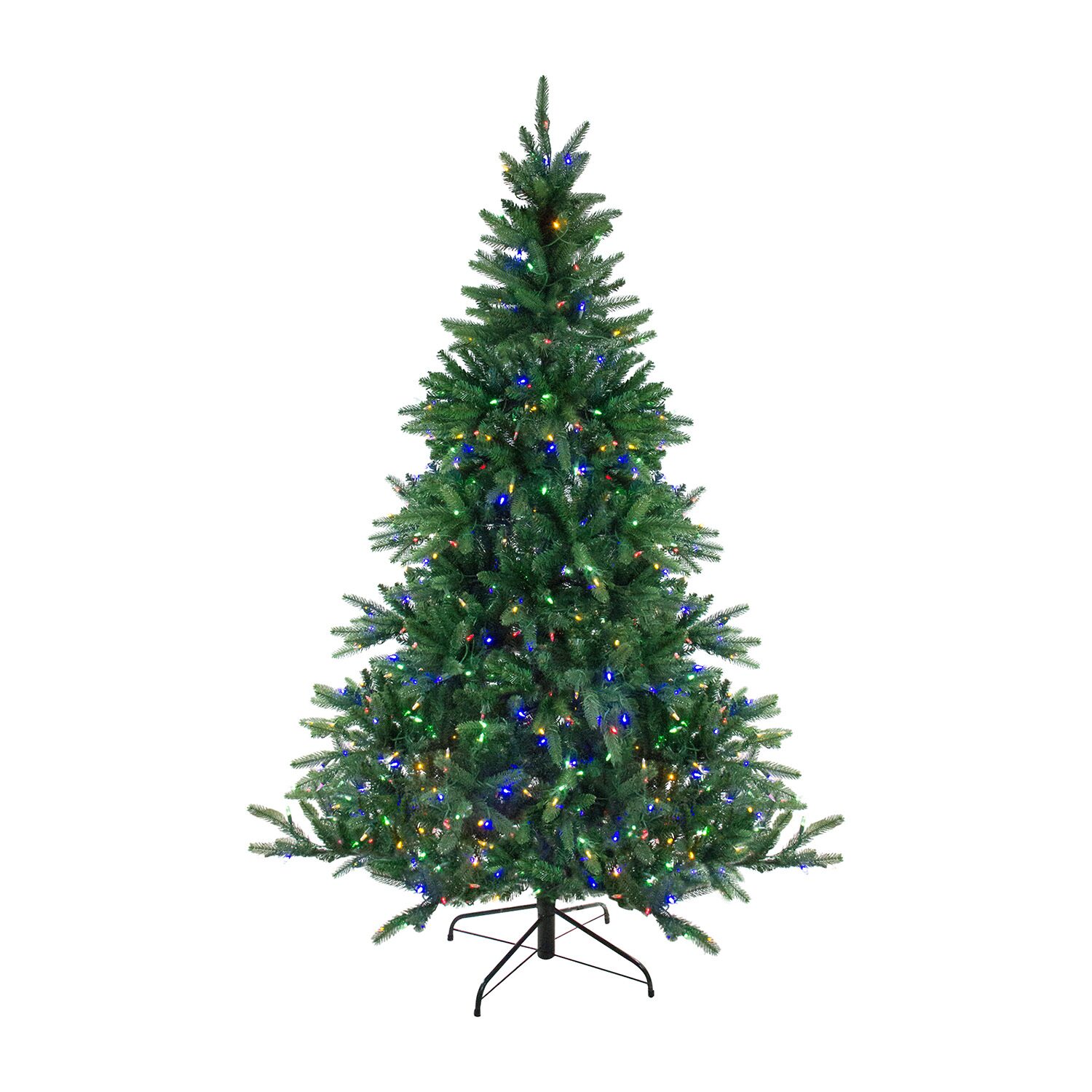 Northlight Full Instant Connect Noble Artificial Dual Led Lights 7 1/2 Foot Pre-Lit Fir Christmas Tree