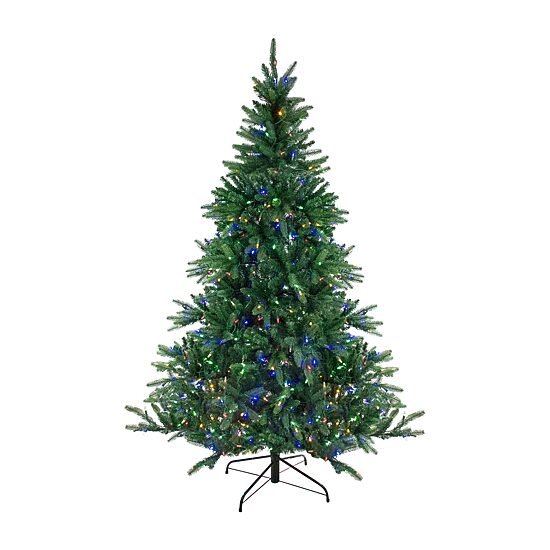 Northlight Full Instant Connect Noble Artificial Dual Led Lights 7 1/2 Foot Pre-Lit Fir Christmas Tree
