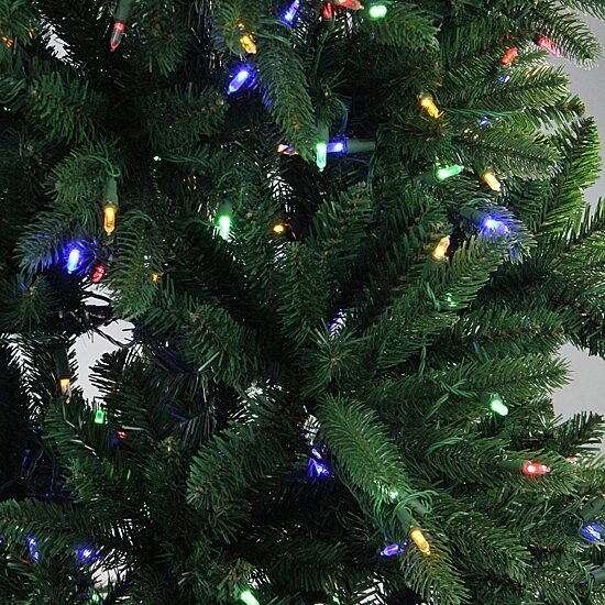 Northlight Full Instant Connect Noble Artificial Dual Led Lights 7 1/2 Foot Pre-Lit Fir Christmas Tree