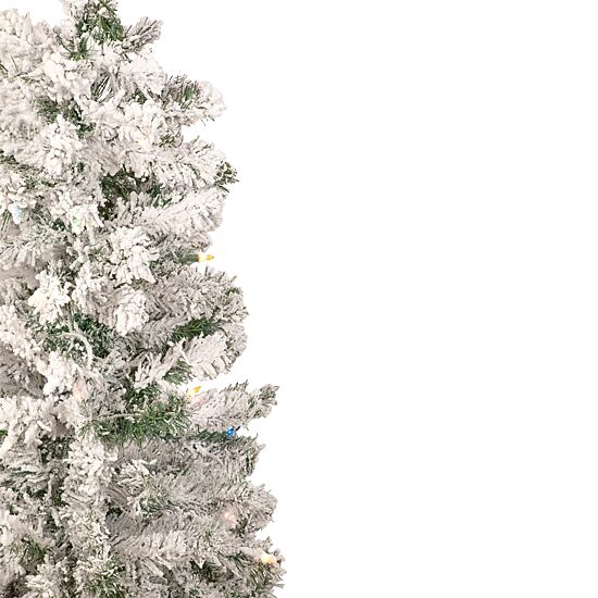 Northlight Medium Heavily Artificial  Multicolor Lights 4 1/2 Foot Pre-Lit Pine Christmas Tree