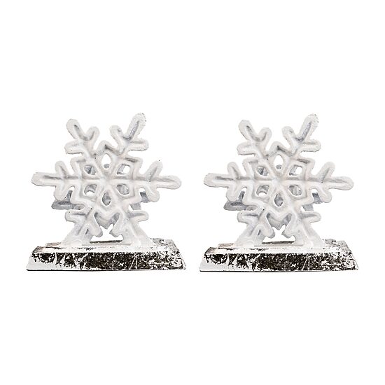 Northlight 12.5in Silver Snowflake 3-pc. Christmas Stocking Holder