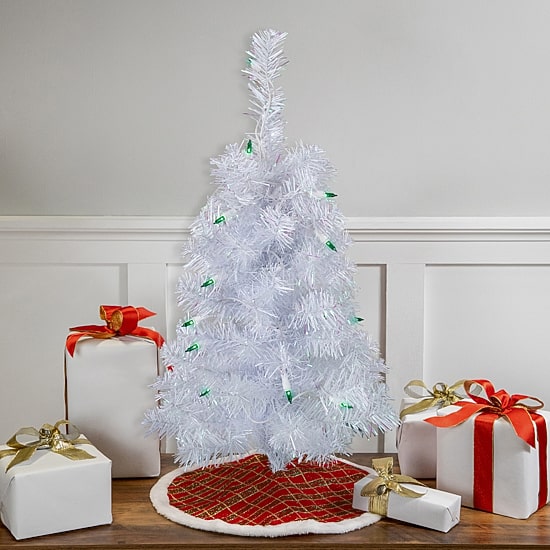 Northlight Slim White Artificial Green Lights 2 Foot Pre-Lit Christmas Tree