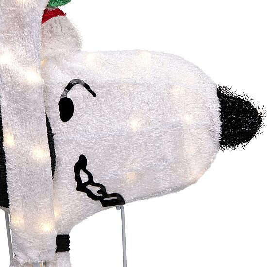 Northlight 32in Lighted Peanuts Snoopy With Present Christmas Yard Art