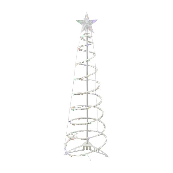 Northlight 4ft Led Lighted Spiral Cone Tree  Multi Lights Christmas Yard Art