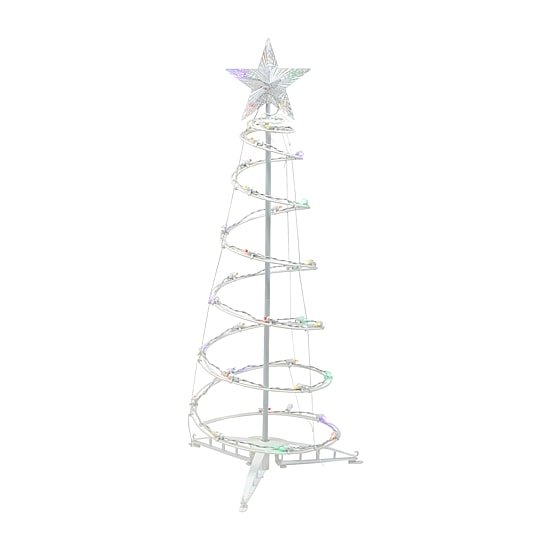 Northlight 3ft Led Lighted Spiral Cone Tree  Multi Lights Christmas Yard Art