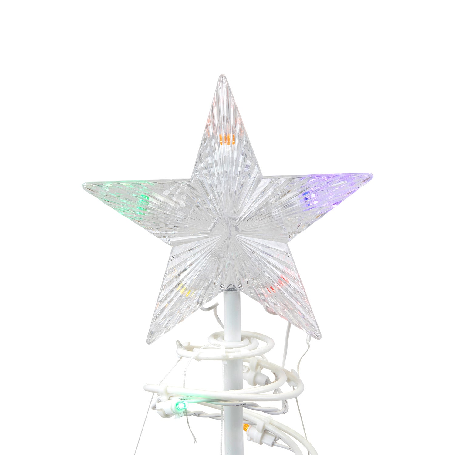 Northlight 3ft Led Lighted Spiral Cone Tree  Multi Lights Christmas Yard Art