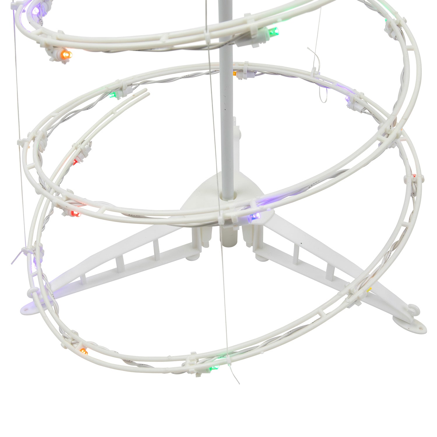 Northlight 3ft Led Lighted Spiral Cone Tree  Multi Lights Christmas Yard Art
