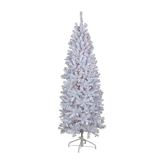 Northlight Slim Geneva 6 1/2 Foot Pre-Lit Spruce Christmas Tree