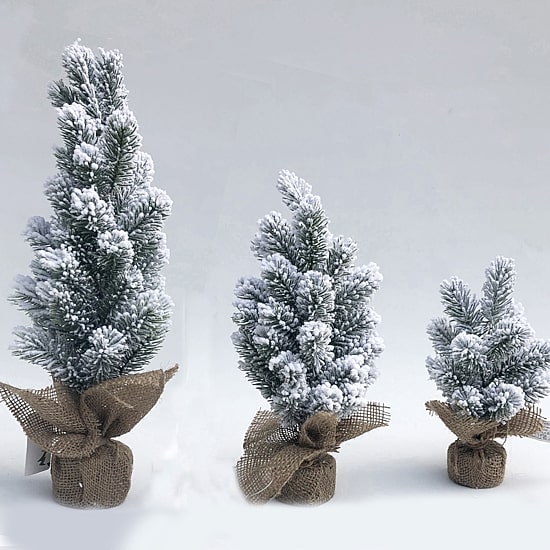 Northlight Mini Flocked Pine 1 1/2 Feet Pine Christmas Tree