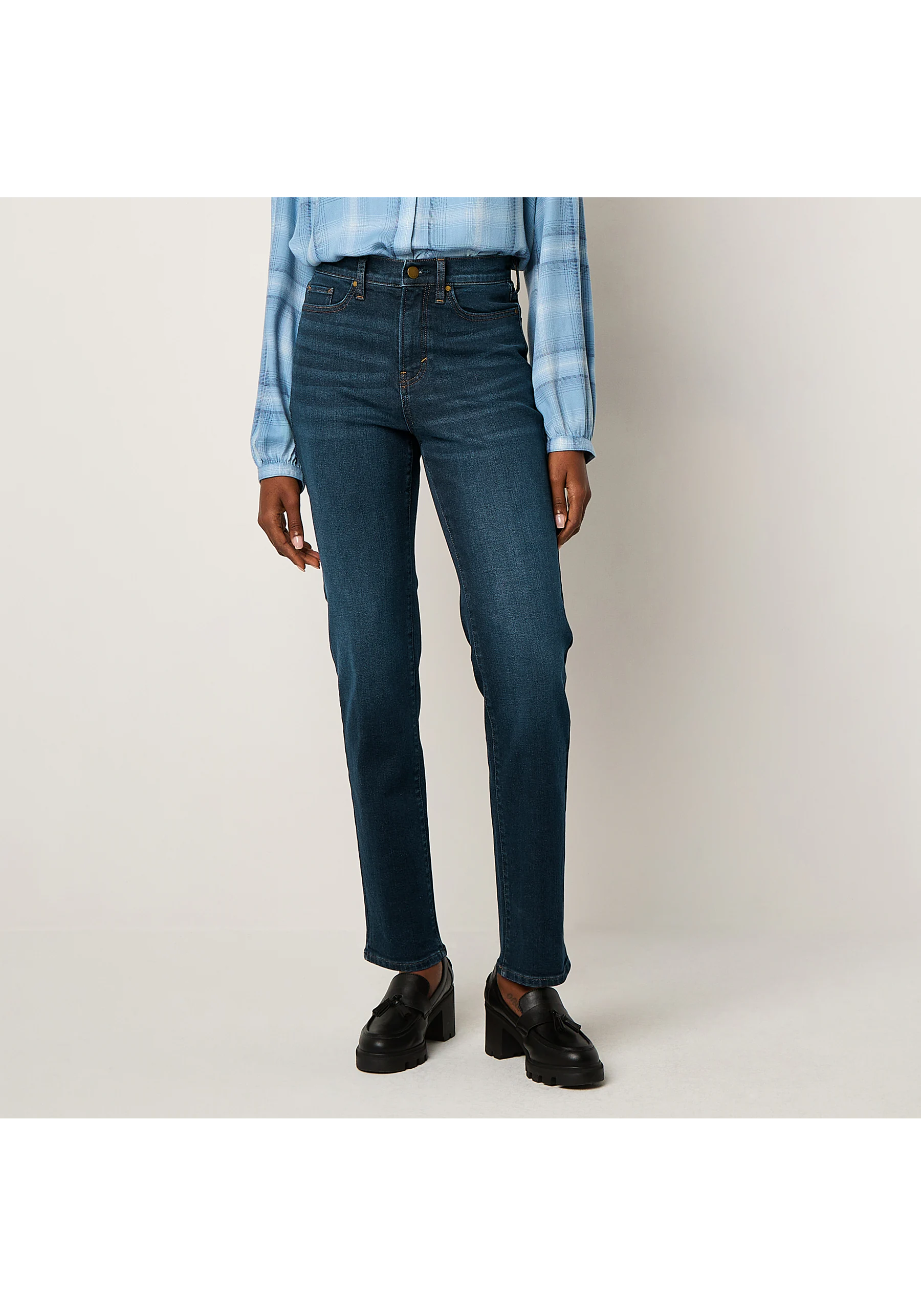 A.N.A - Tall Womens High Rise Curvy Straight Fit Jean by JCPenney