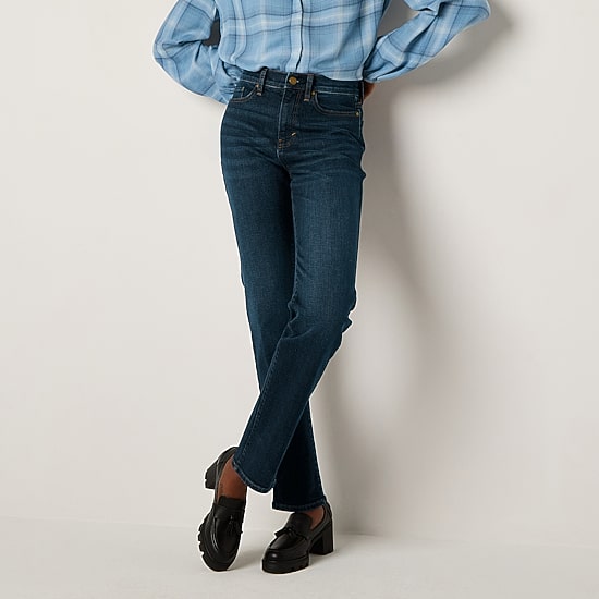 A.N.A - Tall Womens High Rise Curvy Straight Fit Jean