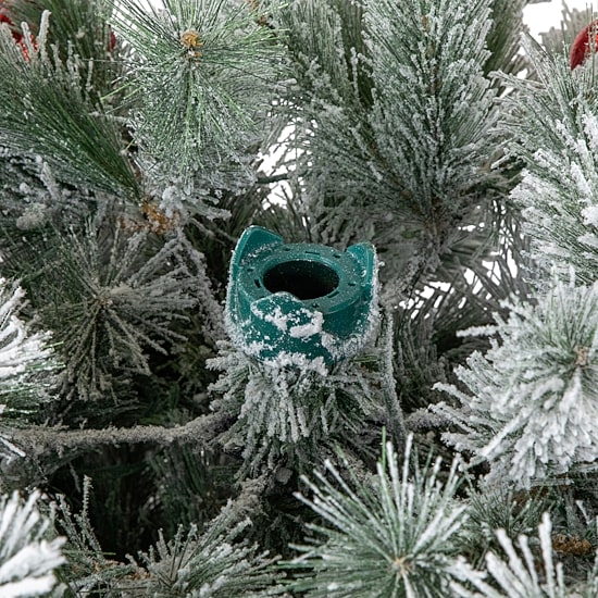 Northlight Snow Bristle 7 1/2 Foot Pre-Lit Pine Christmas Tree