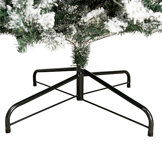 Northlight Slim Flocked Pine 9 Foot Pre-Lit Pine Christmas Tree