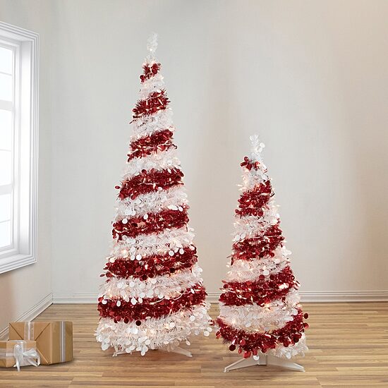 Northlight Candy Cane Pop-Up 4 Foot Pre-Lit Christmas Tree