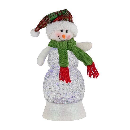 Northlight 11in Led Acrylic Snowman Christmas Snow Globe