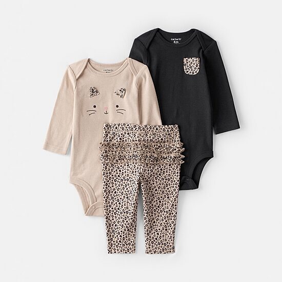 Carter's Baby Girls 3-pc. Pant Set