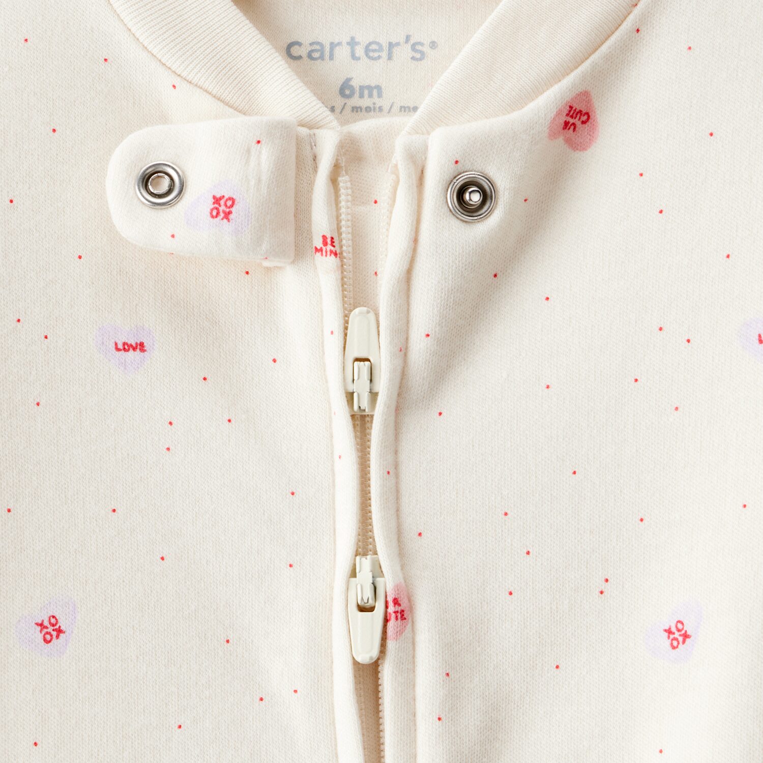 Carter's Baby Unisex Dots Hearts Sleep and Play