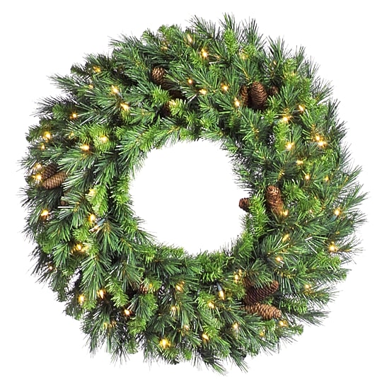 Vickerman 36" Cheyenne Pine Christmas Wreath Unlit"