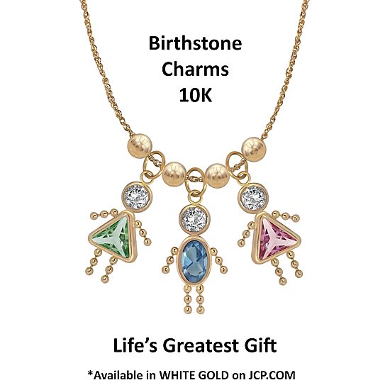 10K Gold June Birthstone Babies Girl Charm