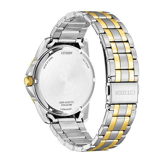 Citizen Quartz Mens Two Tone Stainless Steel Bracelet Watch Ag8348-56l