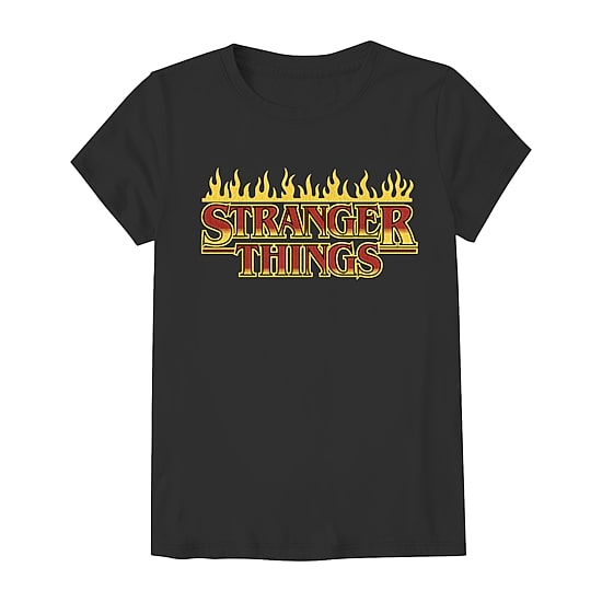 Little & Big Kid Girls Crew Neck Short Sleeve Regular Fit Stranger Things Graphic T-Shirt