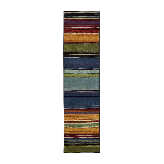 Mohawk Home Rainbow Stripe Indoor Rectangular Runner