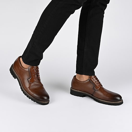 Vance Co Martin Mens Round Closed Toe Loafers