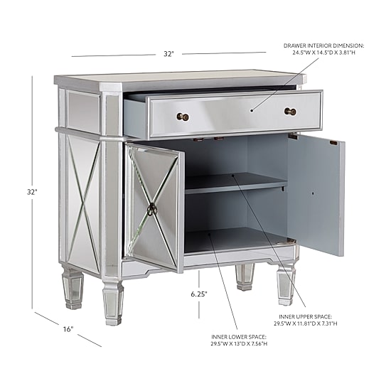 Annabella Mirrored Console Table