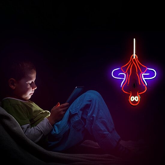 Marvel Spider-Man Hanging Led Neon Wall Light Lamp