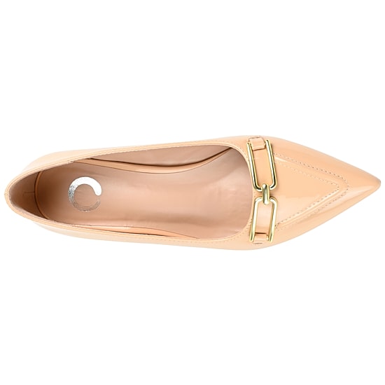 Journee Collection Rumi Womens Pointed Closed Toe Kitten Heel Pumps