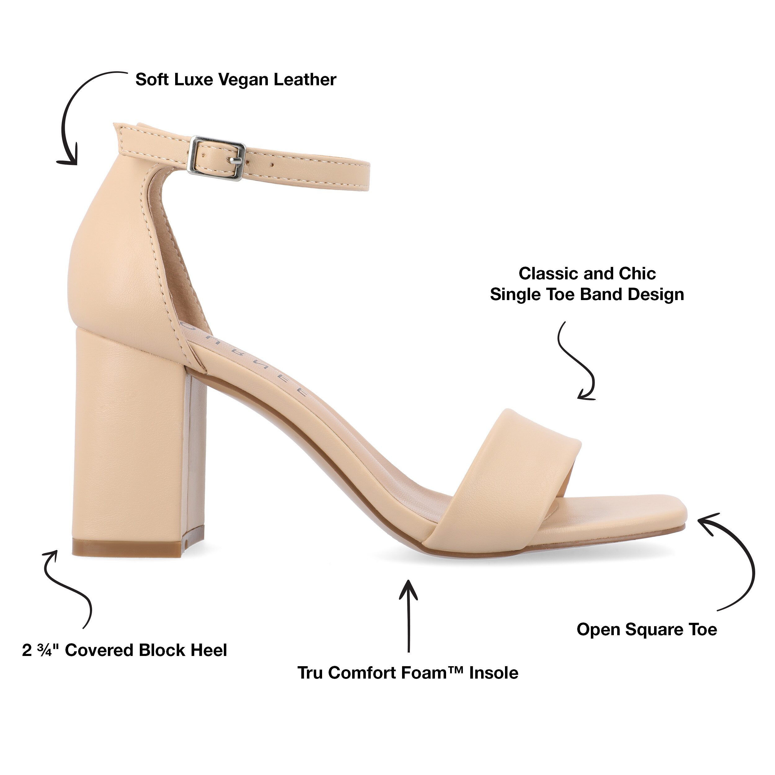 Journee Collection Womens Valenncia Heeled Sandals